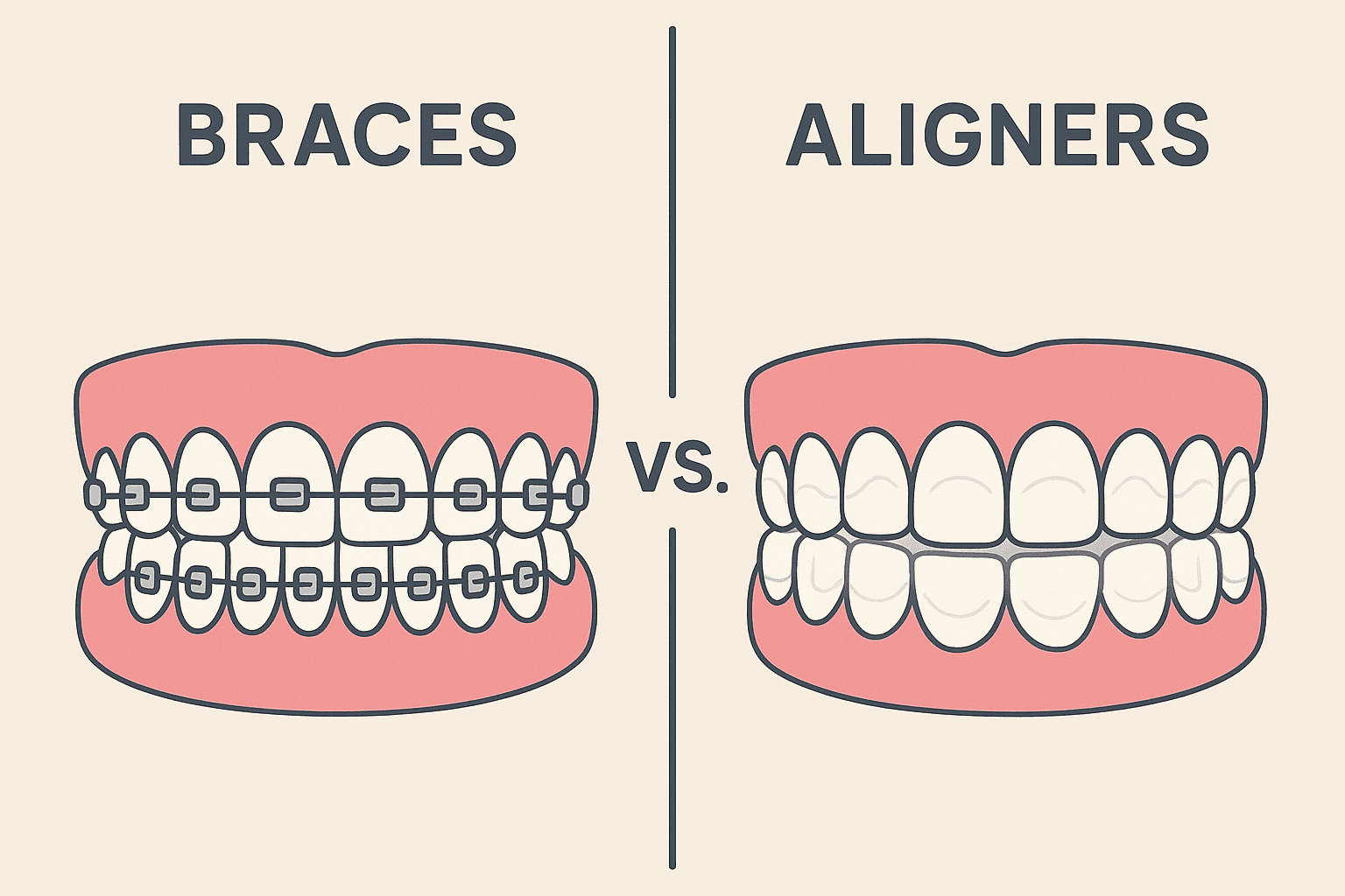 Home 14 Braces vs. Aligners